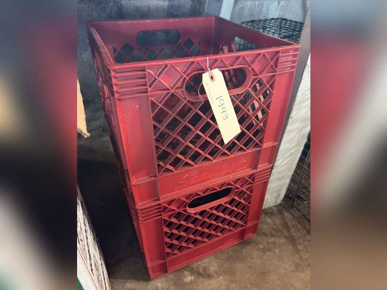 Two milk crates