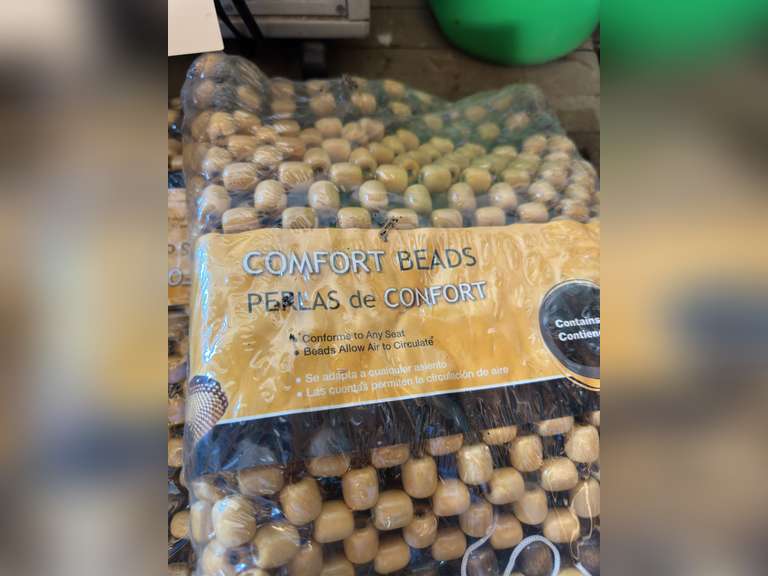 Two new package seat cover comfort beads