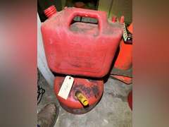 Five fuel or liquid containers