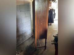 Vintage china cabinet. Needs repaired. 63”t x 39.5” w x 14” d.