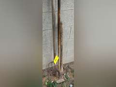 Double bladed axe, hoe, pitchfork
