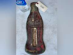 Metal Coca Cola thermometer. See photos for condition.