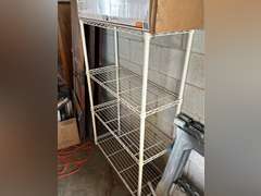 3 Shelf units  4 shelf each unit, 36”x14”x54” each  2 in unopened boxes