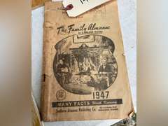 Old Boone County Fair books, telephone directory, Rural route almanac
