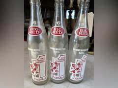 3 Big Red commemorative bottles for 1980 National Champion Louisville Cardinals