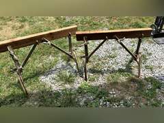 Antique sawhorses