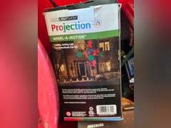 Clear & colored Christmas lights, Projection Whirl-a-motion and light clips. All worked when tested.