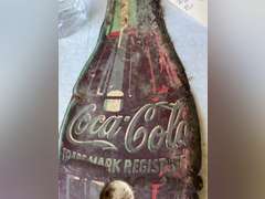 Metal Coca Cola thermometer. See photos for condition.