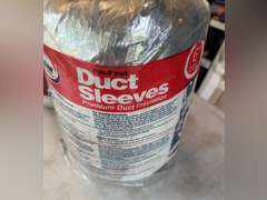 Two rolls of duct sleeves, 6” x 5’