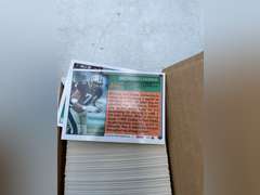 7 Boxes & 3 sandwich bags of collectible football cards.