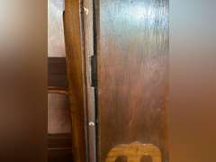 Vintage china cabinet. Needs repaired. 63”t x 39.5” w x 14” d.