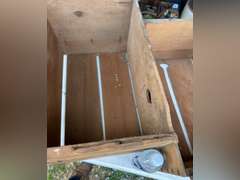 Two wooden crates, unmarked