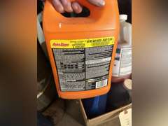Car care box has antifreeze, window, washer, fluid, and car wash fluid