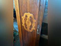 Vintage china cabinet. Needs repaired. 63”t x 39.5” w x 14” d.