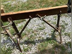 Antique sawhorses
