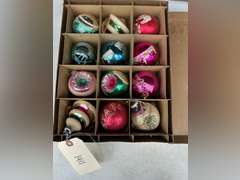Vintage glass Christmas ornaments