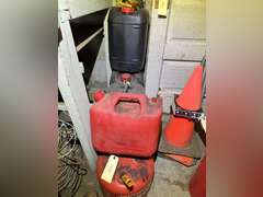 Five fuel or liquid containers