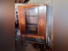 Vintage china cabinet. Needs repaired. 63”t x 39.5” w x 14” d.
