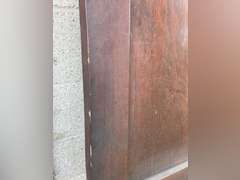 3  wood doors, 72” t x 24” w., with hardware.