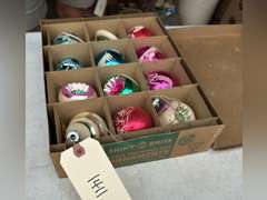 Vintage glass Christmas ornaments