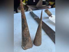 Tobacco stick, spear, tips, corn, knife, Hayhook