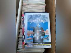 7 Boxes & 3 sandwich bags of collectible football cards.