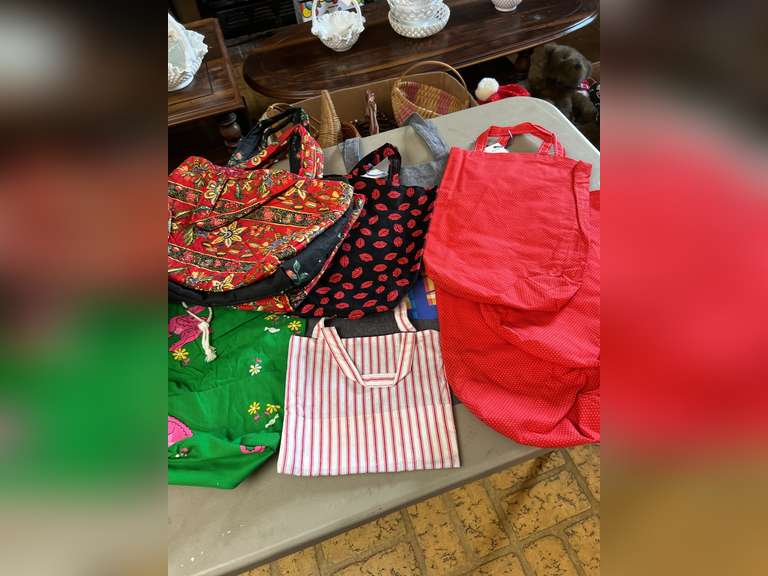 Fabric bags, plate storage covers and holiday vests.