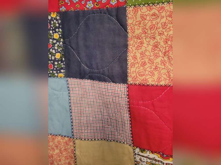 Quilted Throw - Store Made and Quilted Pillow