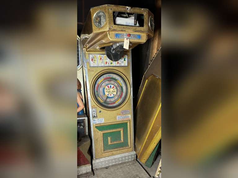 Punching Bag Arcade Game- Condition Unknown other than what you can see. This item is extremely heavy and has several parts. The buyer is fully responsible for bringing their own manpower and equipment to load; we will not have staff to help.