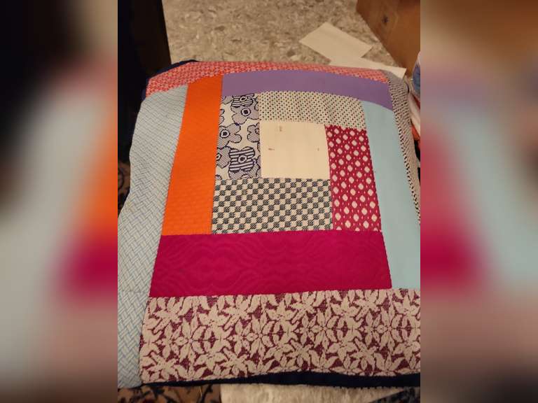 Quilted Throw - Store Made and Quilted Pillow