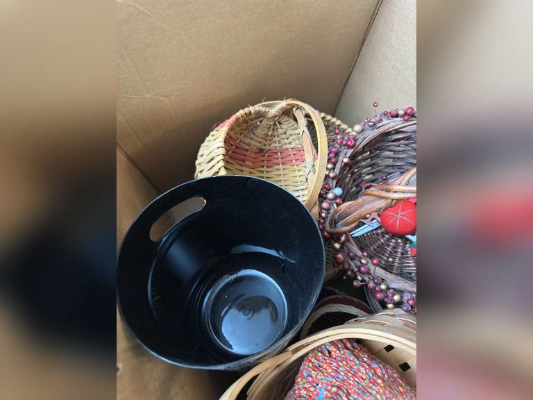 Large box of baskets