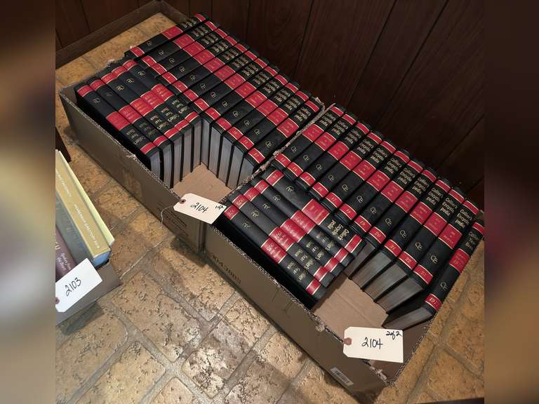 Appears to be a complete set of Colliers encyclopedia