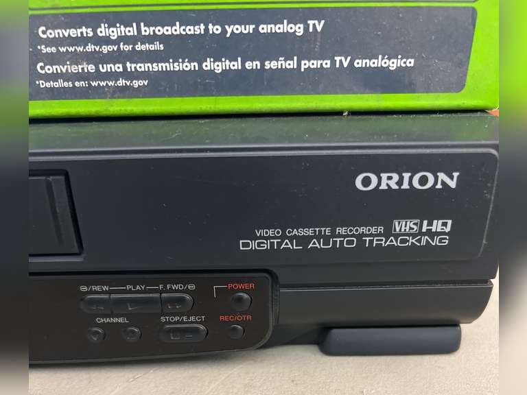 Orion Digital VCR (no remote ) & Insignia Converter Box. Appears new in box.