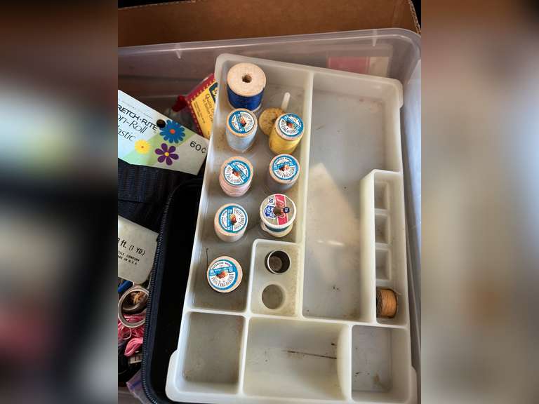Large lot of sewing supplies.