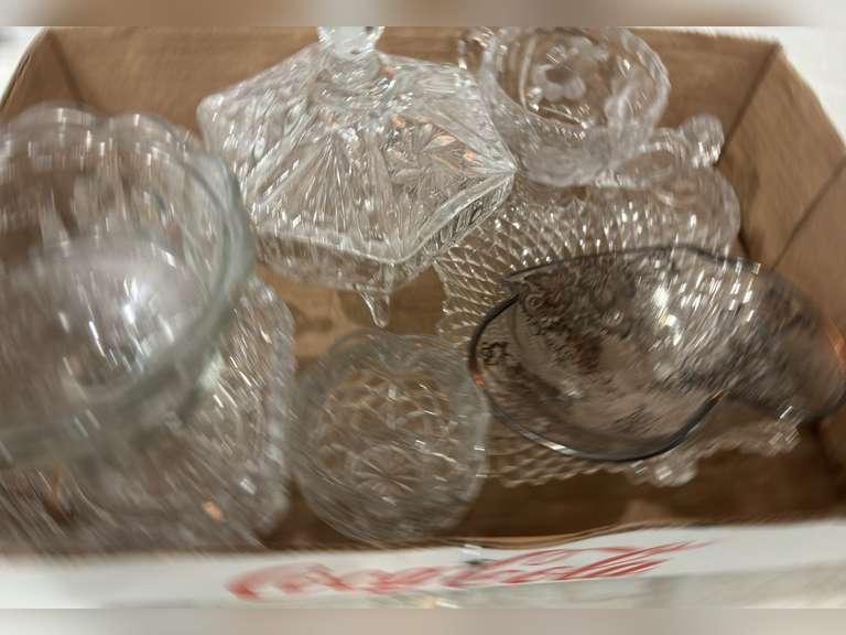 Assorted Lead Crystal Dishes