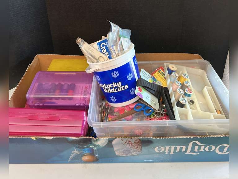 Large lot of sewing supplies.