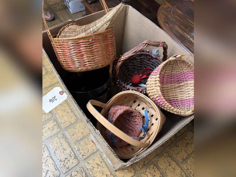 Large box of baskets