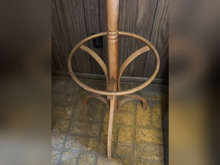 Coat, hat and umbrella rack, 71” tall x 16”d.