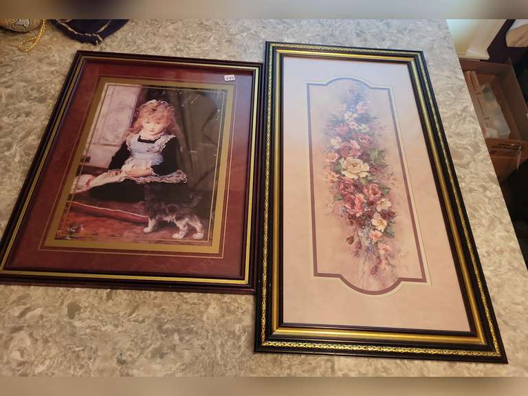 2 Framed Wall Art Pieces - possible Home Interior