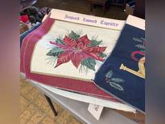 Pattern board, Tapestries and sewing supplies.