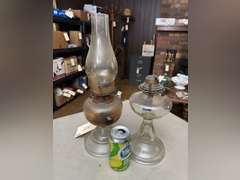 Two oil lamps