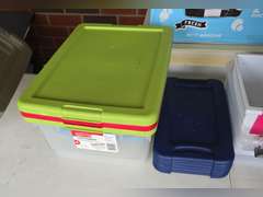 18 Gallon tote with small totes