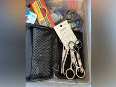 Large lot of sewing supplies.