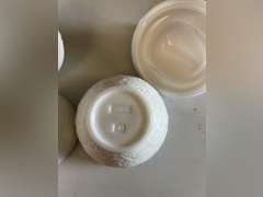Milk Glass containers. 2 are Avon.