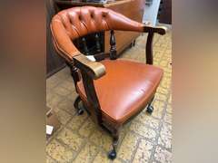 Vintage rolling desk chair