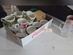 Coffee cups and wash cloths
