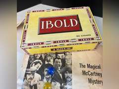 IBOLD cigar box with contents.