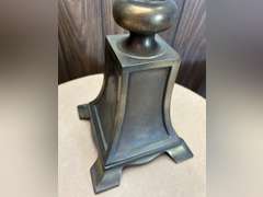 Possibly brass table lamp 34” tall. Works.
