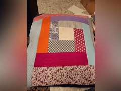 Quilted Throw - Store Made and Quilted Pillow