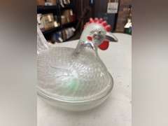 Hen on nest, clear